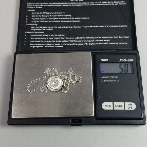 Vintage Hayward Sterling Silver Cross I Am A Methodist Round Pendant Necklace - Picture 6 of 11